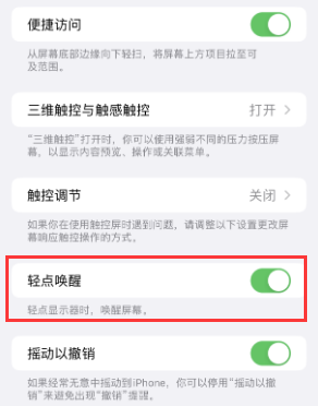 黔西南苹果授权维修站分享iPhone轻点无法唤醒怎么办 