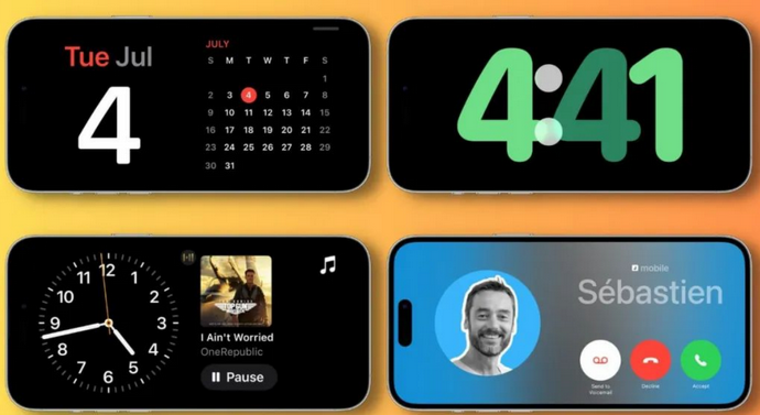 黔西南苹果手机维修分享iOS17横屏充电待机显示有什么好处 