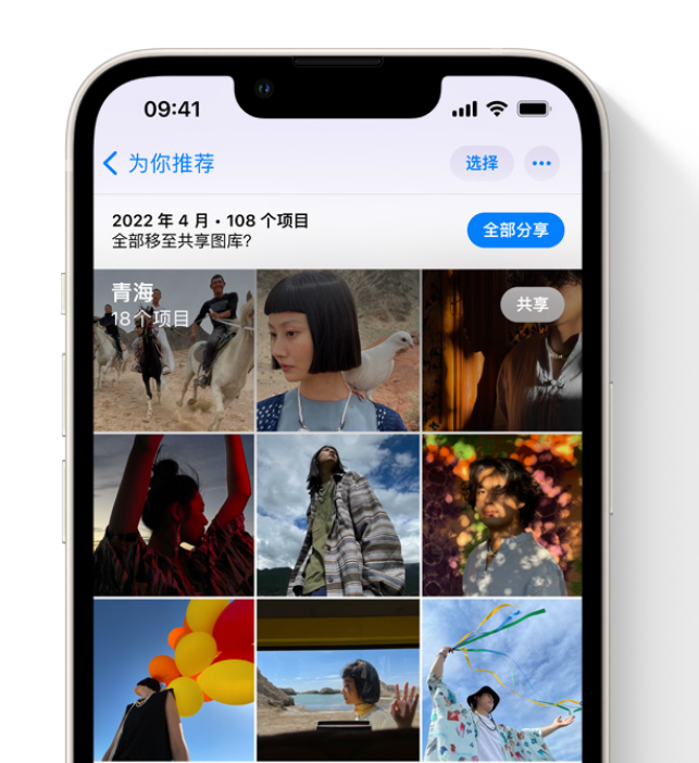 黔西南苹果维修网点分享在 iPhone 上使用共享图库 