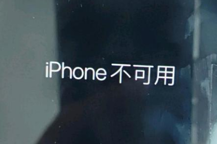 黔西南苹果服务网点分享锁屏界面显示“iPhone 不可用”如何解决 